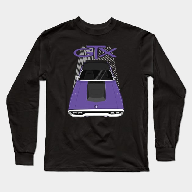 Plymouth Road Runner GTX 1971 - 1972 - violet purple Long Sleeve T-Shirt by V8social